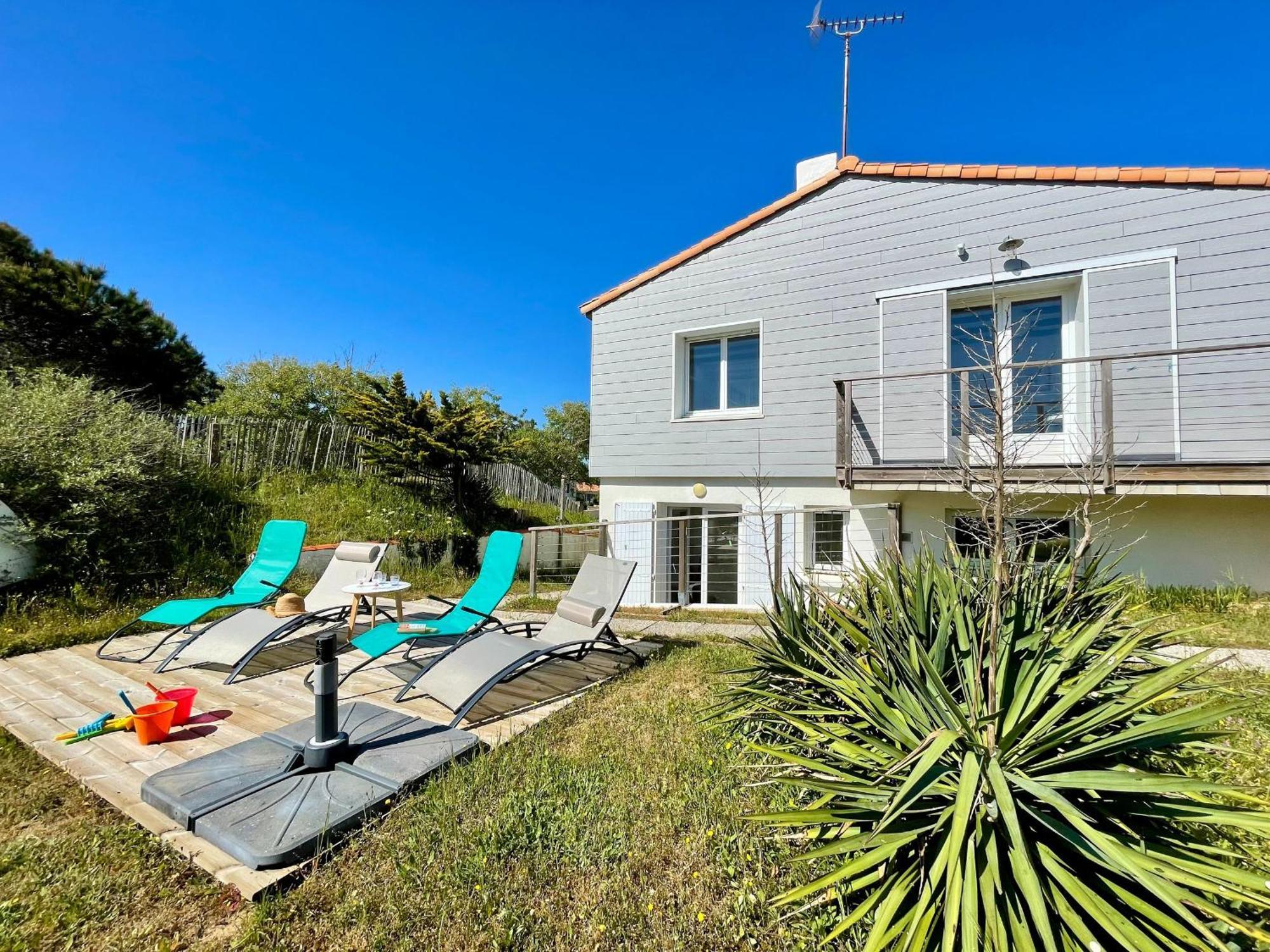 Maison Familiale Au Calme, Proche Plage, 9 Couchages, Terrasses, Wifi, Garage Velo - Bretignolles-Sur-Mer - Fr-1-231-203 Kültér fotó